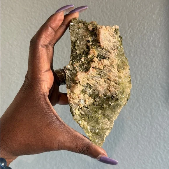 Turkish Epidote on Quartz - Picture 3 of 8